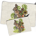 Cute Rabbit Zipper Pouch - Cosmetic & Pencil Organizer for Travel - Zipper Pouches - Two Little Fruits - Two Little Fruits