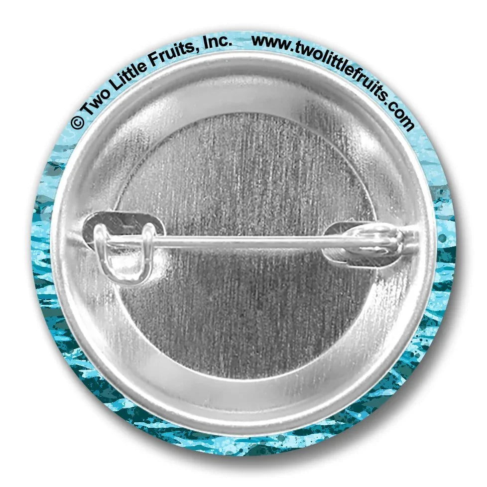 Cute Sea Otter Pin – 1.25" Soft - Touch Matte Finish, Weather & Scuff Resistant - Button Pins - Two Little Fruits - Two Little Fruits