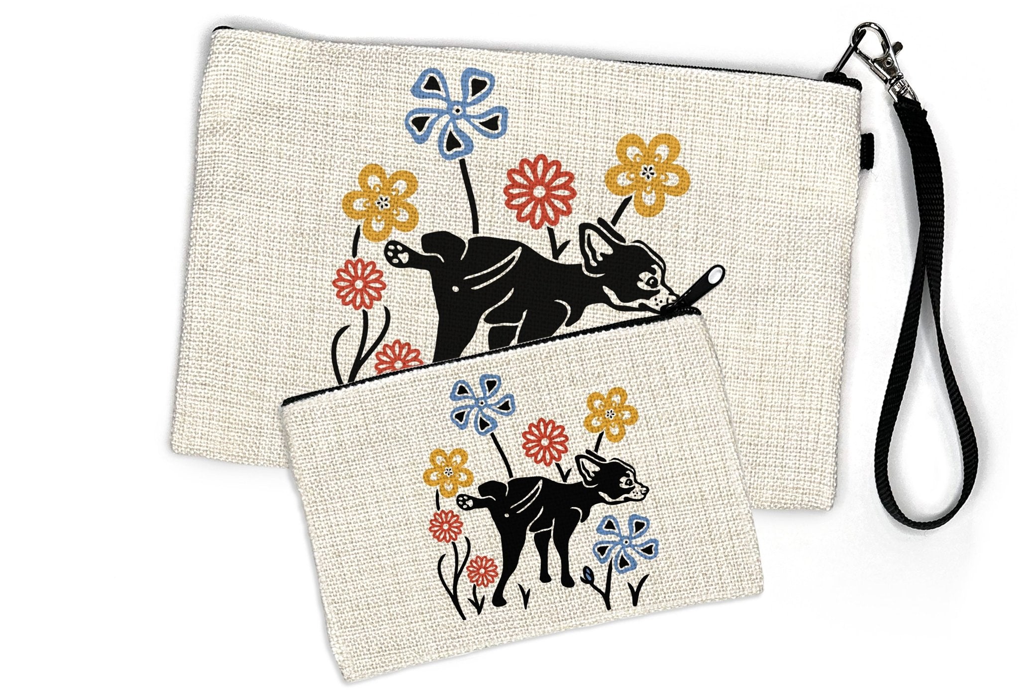 Cute Zipper Pouch for Dogs | Stylish Coin Purse, Cosmetic Bag & Pencil Case in 2 Sizes - Zipper Pouches - Two Little Fruits - Two Little Fruits