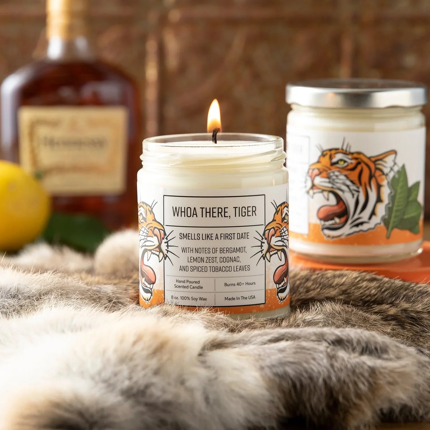 Date Night Candles Set - 100Soy Wax, Long - Lasting 40+ Hour Burn Time, Unique Aromas - Soy Candles - Two Little Fruits - Two Little Fruits