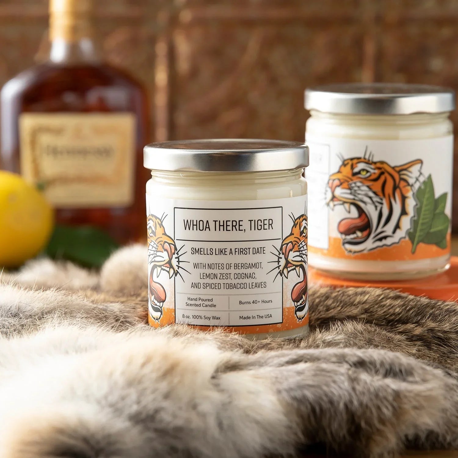 Date Night Candles Set - 100Soy Wax, Long - Lasting 40+ Hour Burn Time, Unique Aromas - Soy Candles - Two Little Fruits - Two Little Fruits