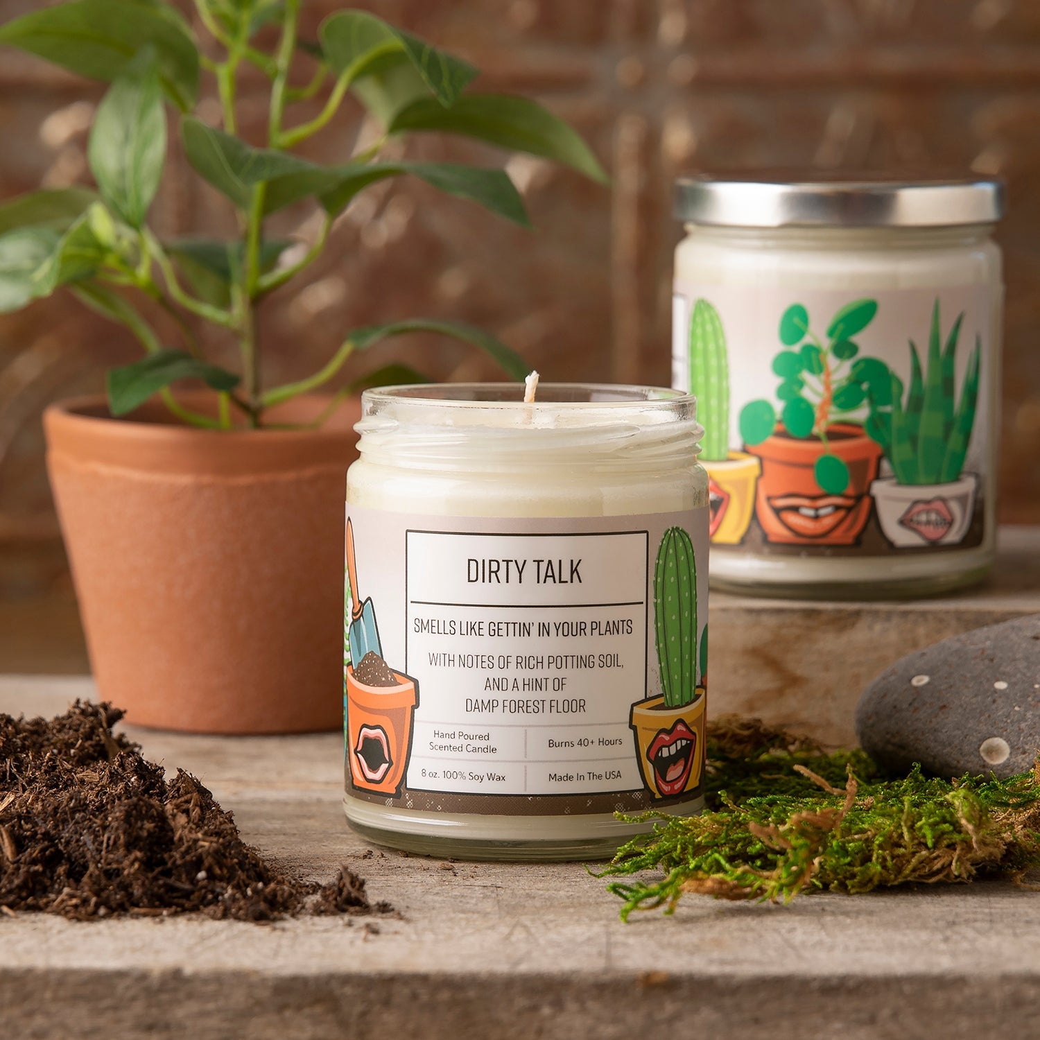 Dirt Scented Candle - Soy Candles - Two Little Fruits - Two Little Fruits