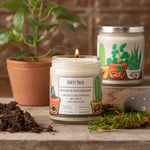 Dirty Talk Dirt Scented Candle - Eco - Friendly Hand - Poured Soy Wax with 40+ Hours of Aromatic Bliss - Soy Candles - Two Little Fruits - Two Little Fruits