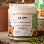 Dirty Talk Dirt Scented Candle - Eco - Friendly Hand - Poured Soy Wax with 40+ Hours of Aromatic Bliss - Soy Candles - Two Little Fruits - Two Little Fruits