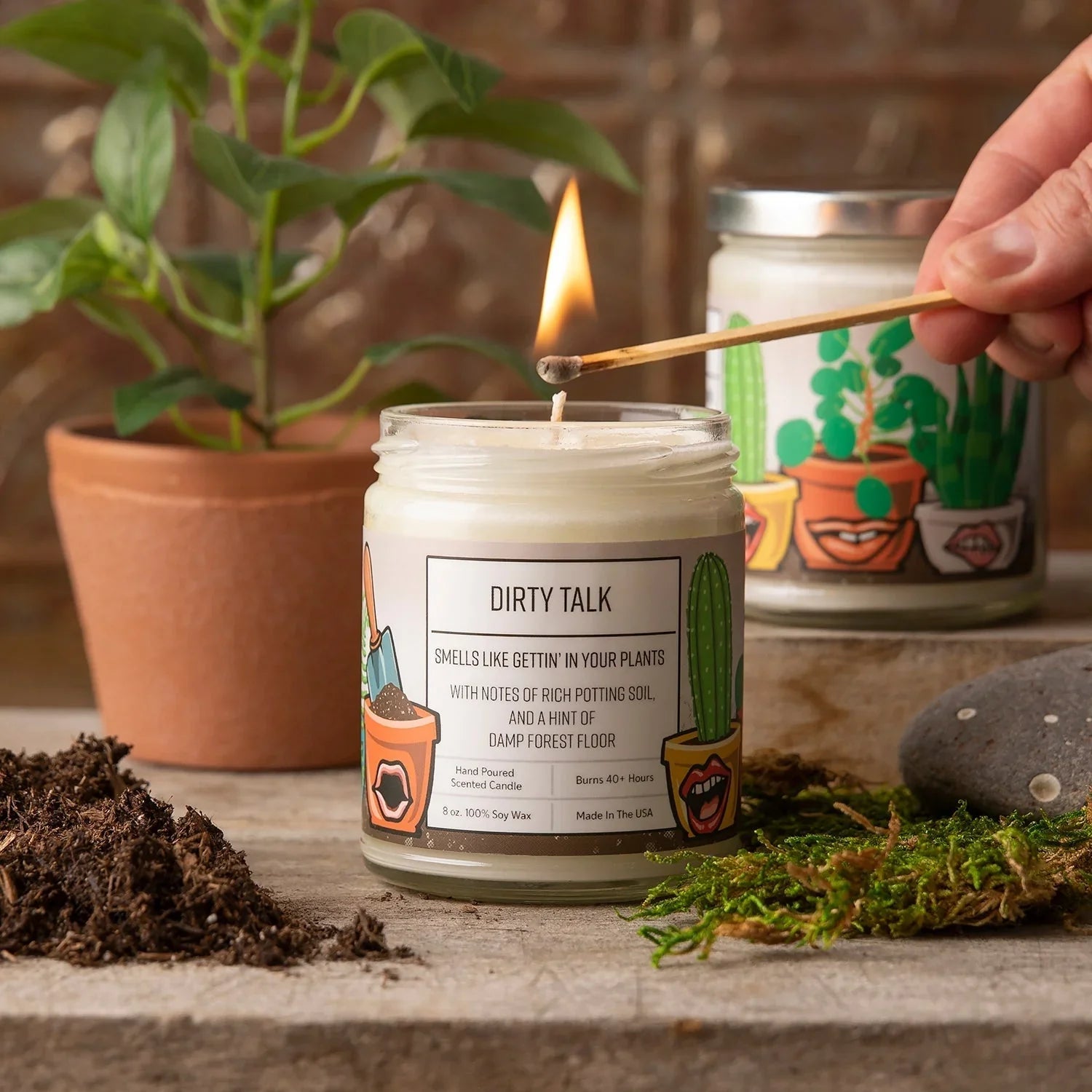 forest floor potting mix Dirty Talk Soy Candle | Forest Scent