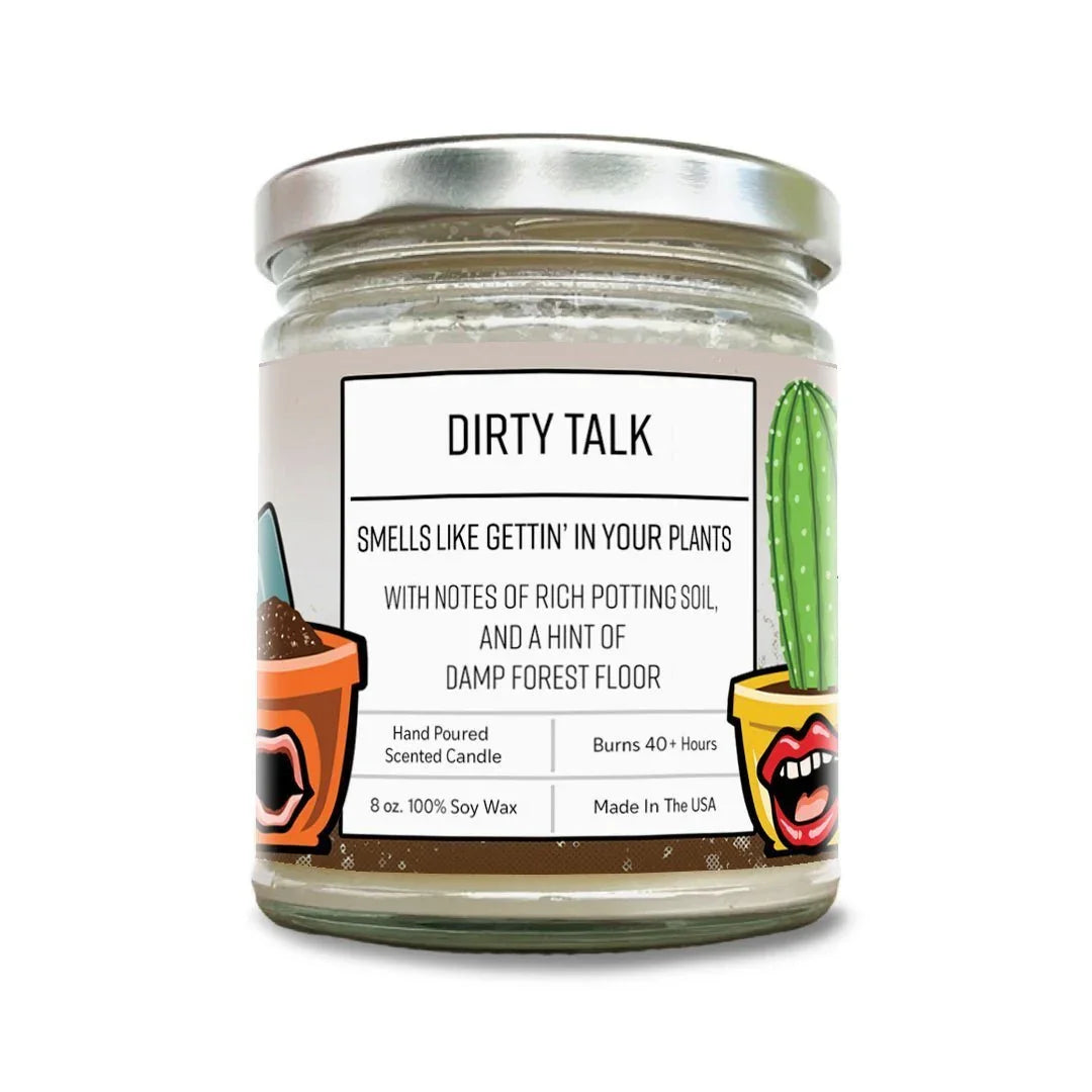 Dirty Talk hand-poured soy candle by Two Little Fruits