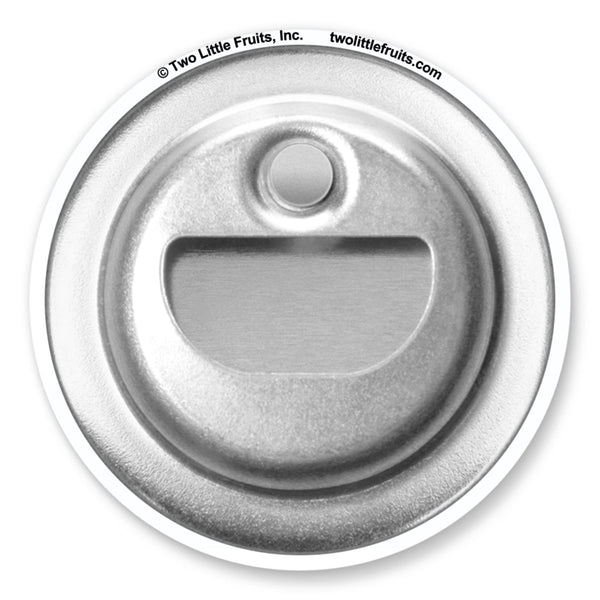 The back view of a dog bottle opener showcasing its sturdy metallic design, ideal for effortlessly opening bottles.