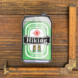 Durable Hiking Beer Can Sticker Design - Waterproof, UV Resistant Vinyl Decal for Outdoor Adventures - Sticker - Two Little Fruits - Two Little Fruits