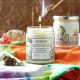 Earthy Aroma Candle Set | Patchouli & Marijuana Scented Soy Wax Candles - Soy Candles - Two Little Fruits - Two Little Fruits