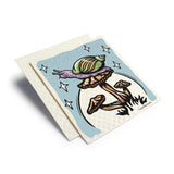 Eco - Friendly Absorbent Swedish Dishcloth With Snail And Mushroom Design - Biodegradable & Reusable - Swedish Dish Cloth - Two Little Fruits - Two Little Fruits