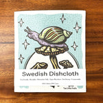 Eco - Friendly Absorbent Swedish Dishcloth With Snail And Mushroom Design - Biodegradable & Reusable - Swedish Dish Cloth - Two Little Fruits - Two Little Fruits