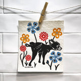 Eco - Friendly Dog Print Dishcloth - Biodegradable & Reusable for Sustainable Cleaning - Swedish Dish Cloth - Two Little Fruits - Two Little Fruits