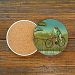 Frog Drink Coasters - Colorful 4" Ceramic Coasters with Cork Backing for Moisture Protection - Coasters - Two Little Fruits - Two Little Fruits