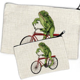 Frog Pencil Pouch - Adorable Zipper Pouch for School, Travel & Organization - Cute Design - Zipper Pouches - Two Little Fruits - Two Little Fruits