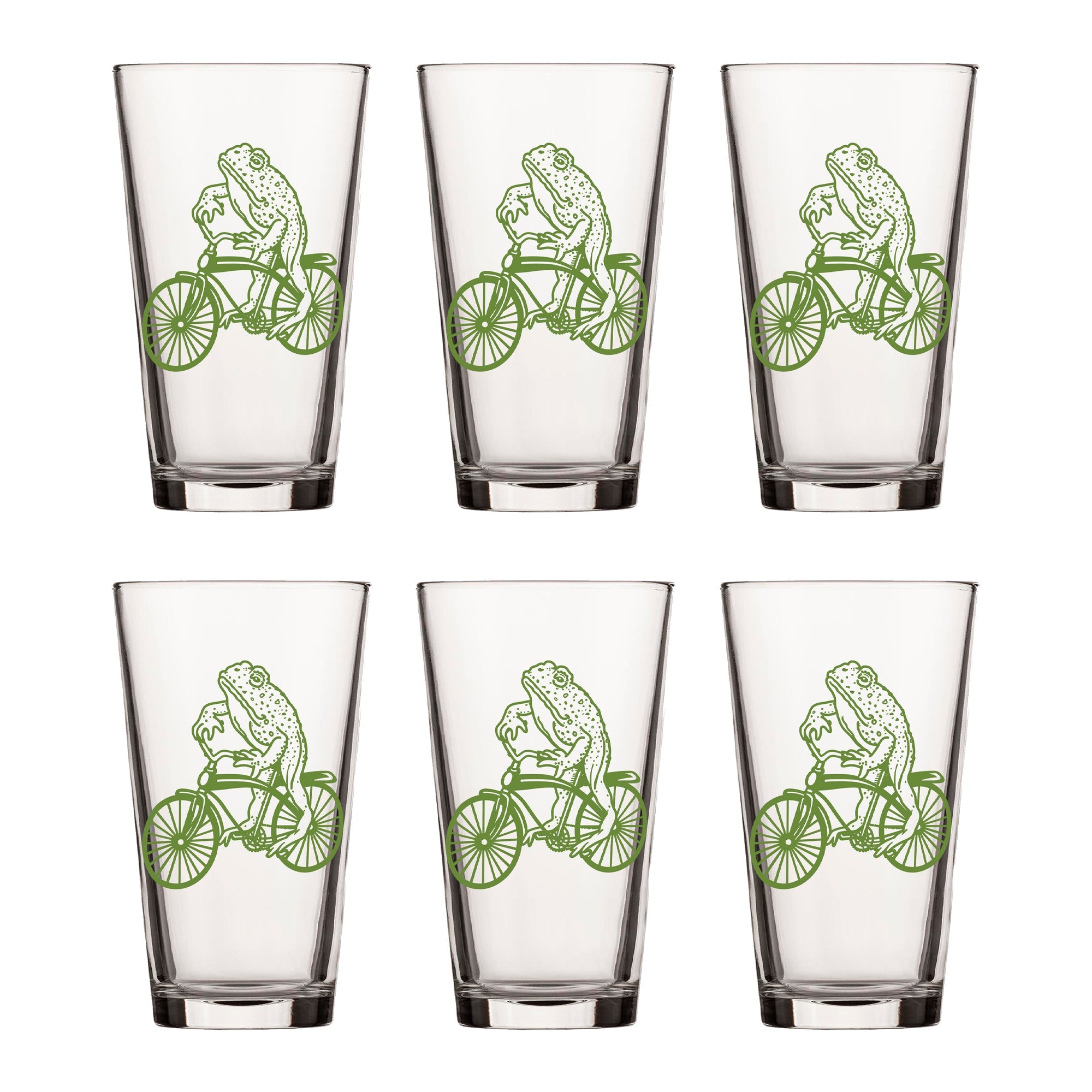 Frog Pint Glass - Pint Glass - Two Little Fruits - Two Little Fruits