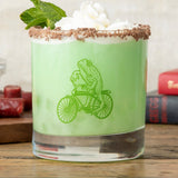 Frog Rocks Glass - Whimsical Green Whiskey Glass with Original Frog Illustration, 10 Fl Oz Capacity - Rocks Glass - Two Little Fruits - Two Little Fruits
