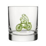 Frog Rocks Glass - Whimsical Green Whiskey Glass with Original Frog Illustration, 10 Fl Oz Capacity - Rocks Glass - Two Little Fruits - Two Little Fruits