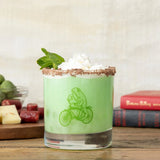Frog Rocks Glass - Whimsical Green Whiskey Glass with Original Frog Illustration, 10 Fl Oz Capacity - Rocks Glass - Two Little Fruits - Two Little Fruits