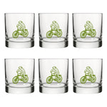 Frog Rocks Glass - Whimsical Green Whiskey Glass with Original Frog Illustration, 10 Fl Oz Capacity - Rocks Glass - Two Little Fruits - Two Little Fruits