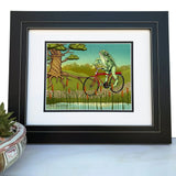 Frog Wall illustrated art print by Two Little Fruits