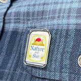 Funny Beer Pins - Nature And Shit Beer Can Acrylic Pin, 1.25 Inches With Rubber Clutch - Acrylic Pin - Two Little Fruits - Two Little Fruits