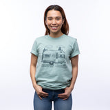 Funny Camper T-Shirt - Sleepin' Around Vintage Design, Unisex, Eco - Friendly, Made in USA - Tee Shirts - Two Little Fruits - Two Little Fruits