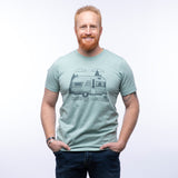 Funny Camper T-Shirt - Sleepin' Around Vintage Design, Unisex, Eco - Friendly, Made in USA - Tee Shirts - Two Little Fruits - Two Little Fruits