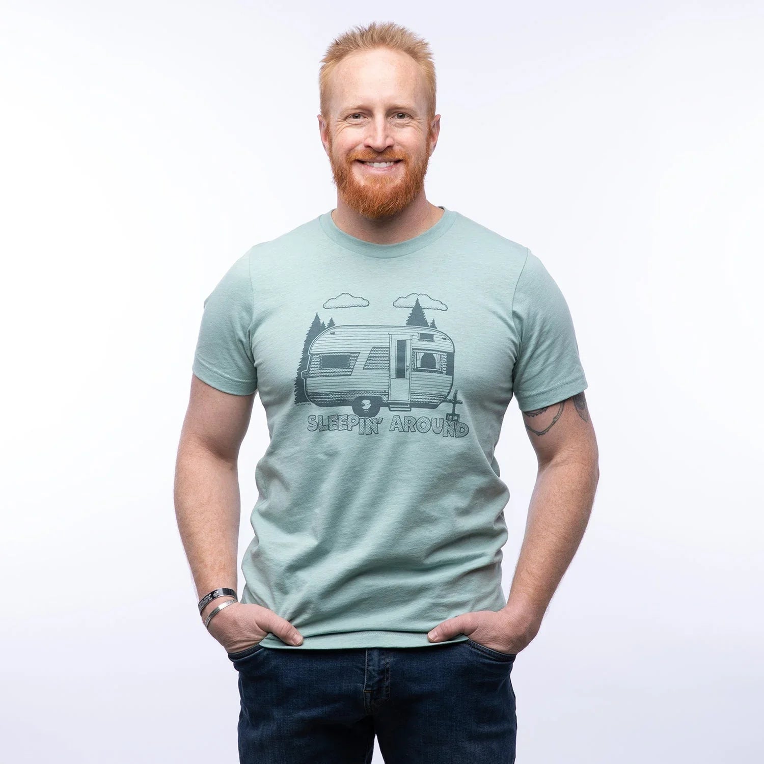 Camper illustrated t-shirt by Two Little Fruits