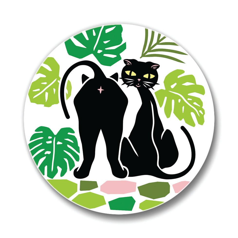 Funny Cat Drink Coaster - Coasters - Two Little Fruits - Two Little Fruits