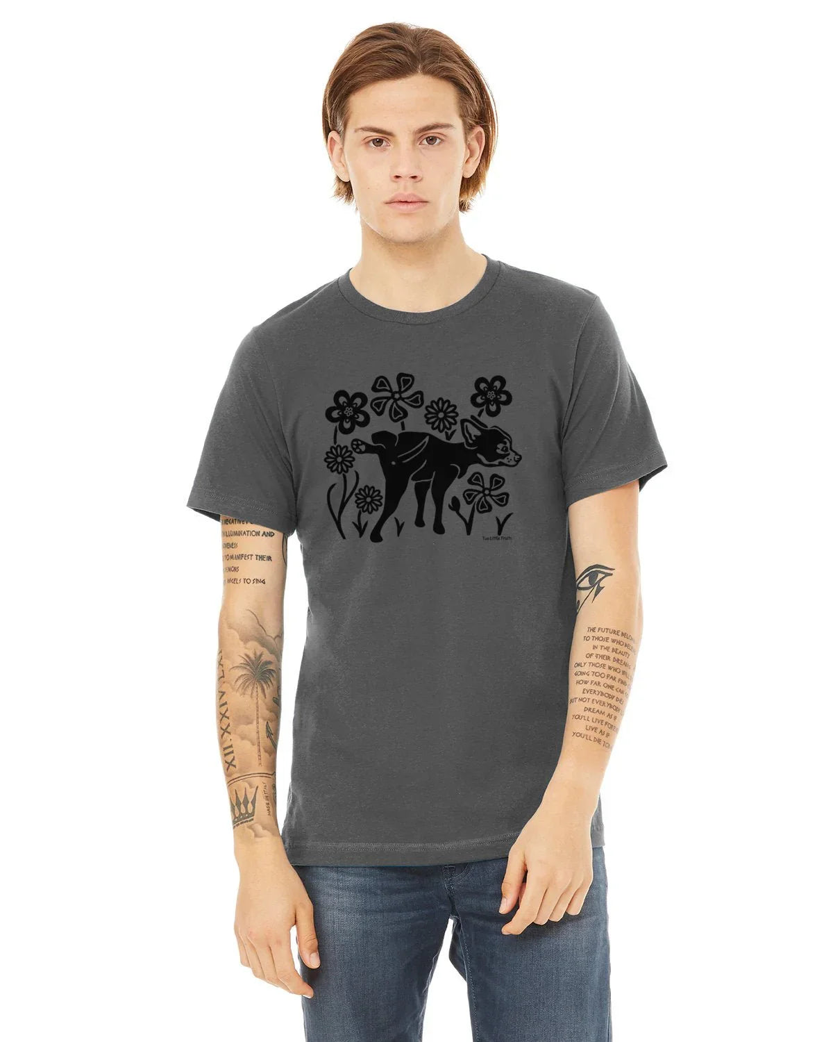 Dog illustrated t-shirt by Two Little Fruits