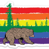 Gay Pride Stickers: Rainbow Bear Vinyl Decal – Waterproof, Durable & Adorable - Sticker - Two Little Fruits - Two Little Fruits