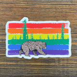 Gay Pride Stickers: Rainbow Bear Vinyl Decal – Waterproof, Durable & Adorable - Sticker - Two Little Fruits - Two Little Fruits