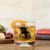 Goat Whiskey Glass - Cute Raccoon Artwork, 10 Oz Rocks Glass, Durable and Fun for Any Beverage - Rocks Glass - Two Little Fruits - Two Little Fruits
