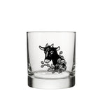 Goat Whiskey Glass - Cute Raccoon Artwork, 10 Oz Rocks Glass, Durable and Fun for Any Beverage - Rocks Glass - Two Little Fruits - Two Little Fruits