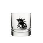 Goat Whiskey Glass - Cute Raccoon Artwork, 10 Oz Rocks Glass, Durable and Fun for Any Beverage - Rocks Glass - Two Little Fruits - Two Little Fruits
