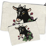 Goat Zipper Pouch - Versatile Storage Solution for Makeup, Pencils & Travel Essentials - Zipper Pouches - Two Little Fruits - Two Little Fruits