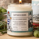 Green Olive Candle With Bergamot & Rosemary - 100Soy Wax, 40+ Hours Burn Time - Soy Candles - Two Little Fruits - Two Little Fruits
