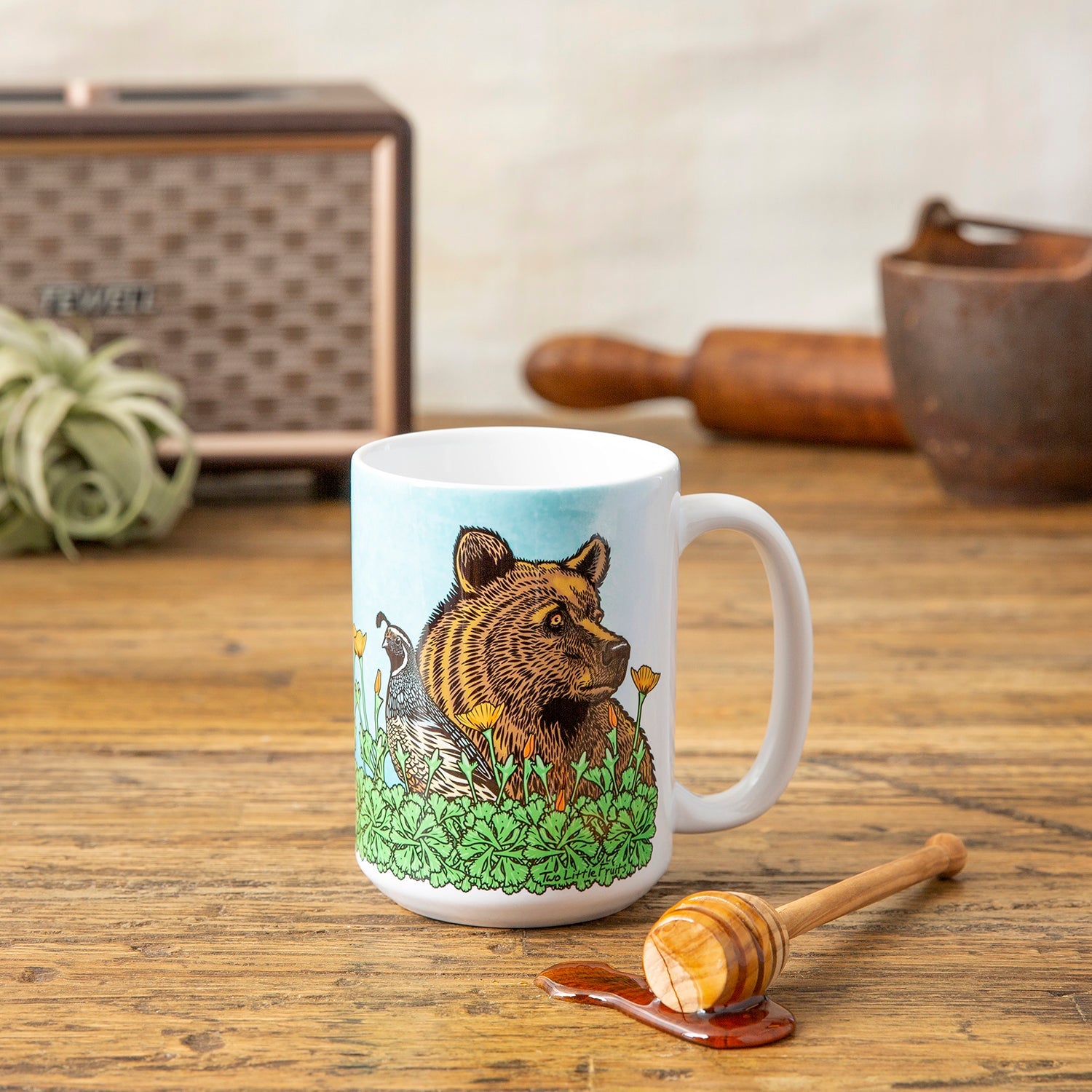 Grizzly Bear Coffee Mug - Mug - Two Little Fruits - Two Little Fruits
