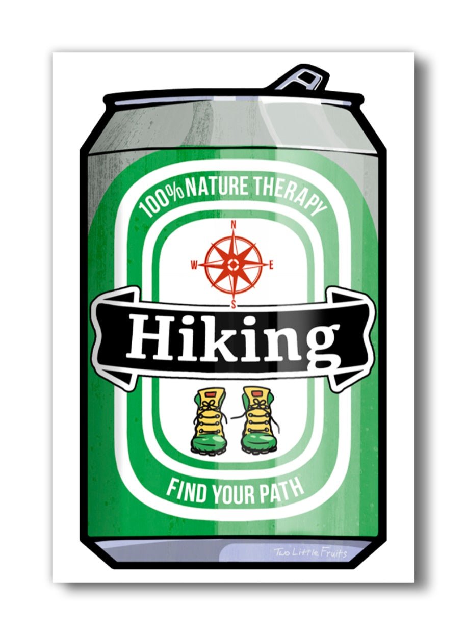 Hiking Boots Beer Can Magnet - Fridge Magnets - Two Little Fruits - Two Little Fruits