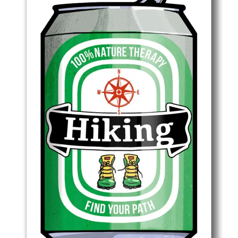Hiking Boots illustrated fridge magnet by Two Little Fruits