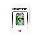 Hiking Boots Pin - Unique 1.25 Inch Beer Can Acrylic Design with Durable Rubber Clutch - Acrylic Pin - Two Little Fruits - Two Little Fruits
