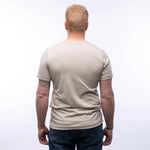 Hobo Squirrel T-Shirt - Eco - Friendly Dark Brown Print on Super - Soft Heather Tan Tee - Tee Shirts - Two Little Fruits - Two Little Fruits