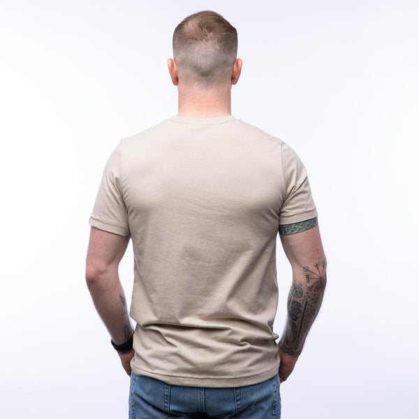 Hobo Squirrel Tee - Tan - Tee Shirts - Two Little Fruits - Two Little Fruits