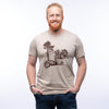 Hobo Squirrel Tee - Tan - Tee Shirts - Two Little Fruits - Two Little Fruits