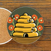 Honeybee Ceramic Coaster - Two Little Fruits
