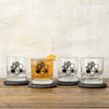 Honeybee Whiskey Glass - 10 Oz Rocks Glass with Vibrant Bee & Honeycomb Design - Rocks Glass - Two Little Fruits - Two Little Fruits