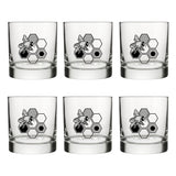 Honeybee Whiskey Glass - 10 Oz Rocks Glass with Vibrant Bee & Honeycomb Design - Rocks Glass - Two Little Fruits - Two Little Fruits