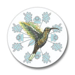 Hummingbird Button Pin - 1.25" Soft - Touch Matte Finish, Weather & Scuff - Resistant - Button Pins - Two Little Fruits - Two Little Fruits