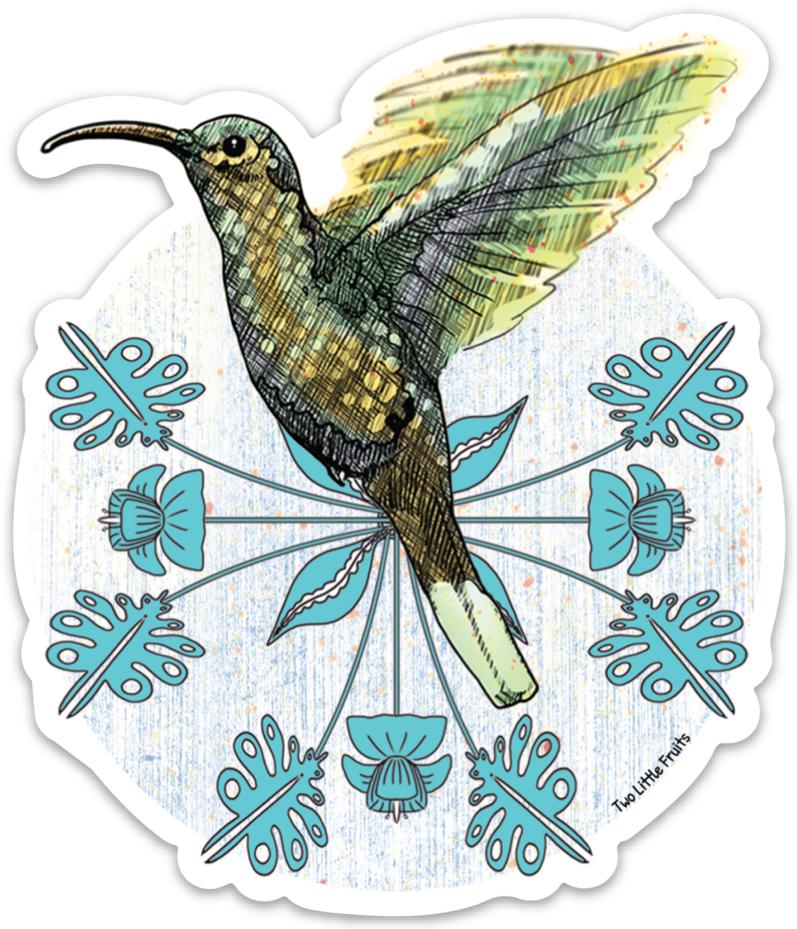 Hummingbird Sticker - Sticker - Two Little Fruits - Two Little Fruits