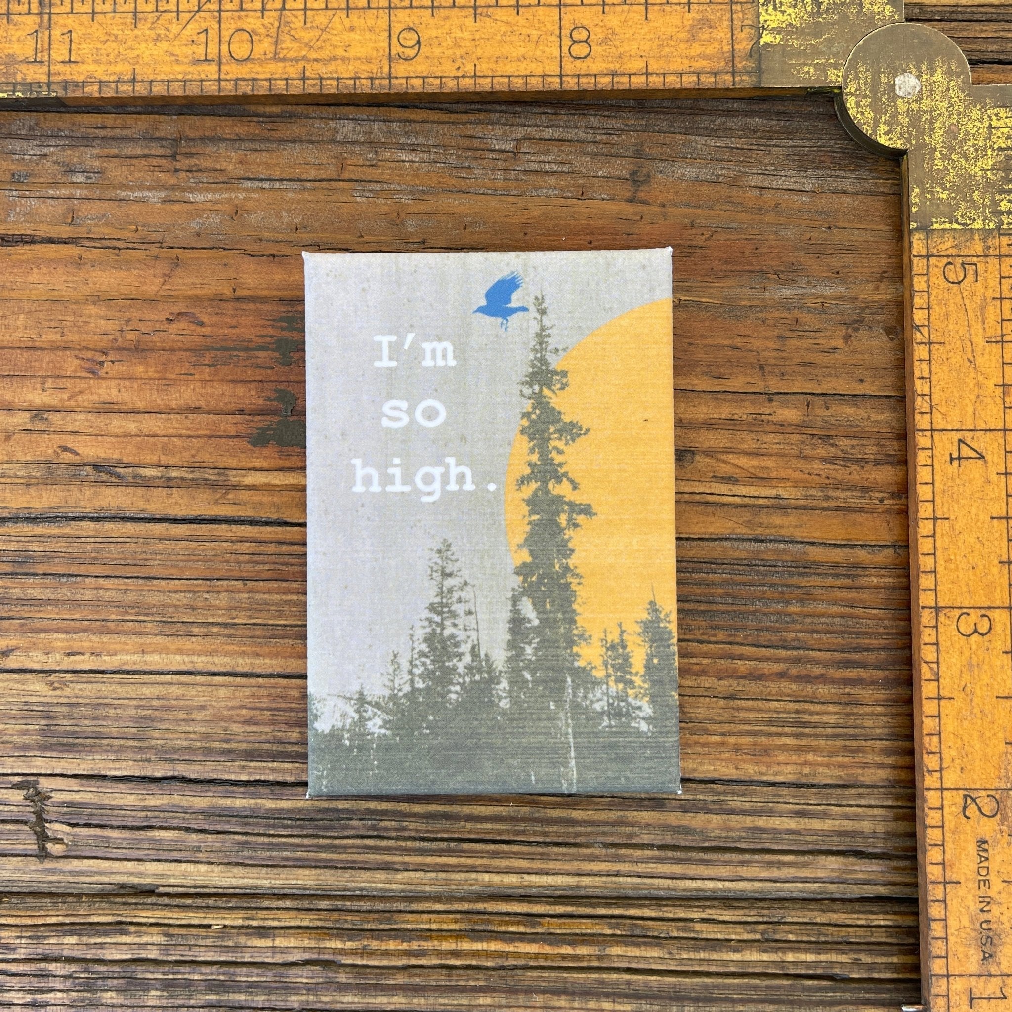 I'm So High Funny Magnets For Refrigerator - 2" X 3" Durable Art Magnet From Two Little Fruits - Fridge Magnets - Two Little Fruits - Two Little Fruits